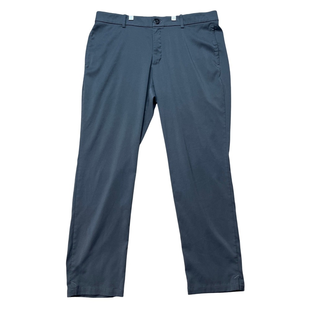 Nike Golf Pants Men 36x30 Gray Flat Front Stretch Waistband Performance Dri-FIT